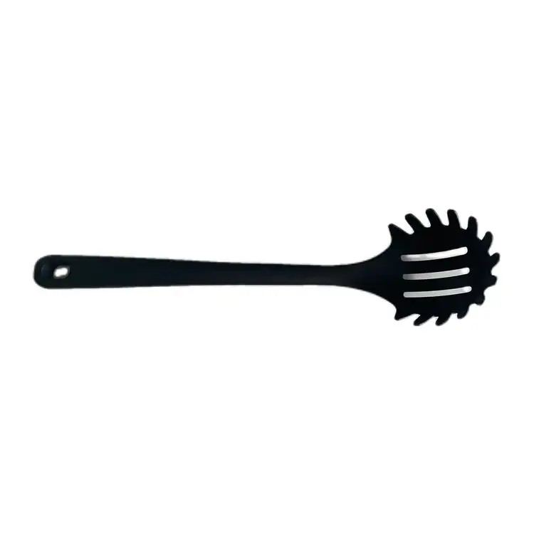 Utensilios RPET de cocina, utensilios de cocina de plástico negro para el hogar con logotipo personalizado