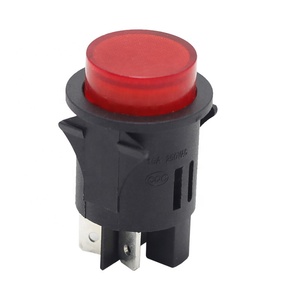 Blocco di blocco interruttore OFF-ON pulsante blu con Led - Product Image 5