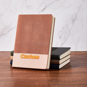 80 hojas, 100 hojas de bloque de cuaderno plano grueso, diario de cuero PU suave, registro de estudiante universitario, libros de notas A4 personalizados rosas - Product Image 5