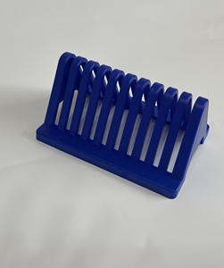 Estante de drenaje de portaobjetos de microscopio de laboratorio de 10 lugares de plástico duradero personalizado de alta calidad - Product Image 4