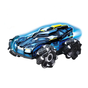 360 תואר צדדית ריסוס rc פעלולים מרוצי מכוניות עם אור ומוסיקה