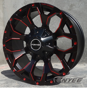 F2003 Fonyee ล้อ18x 9j ET -18 6X139.7 106.1ที่มีคุณภาพดีล้ออัลลอยปิดถนนการออกแบบใหม่รุ่นรถขอบ