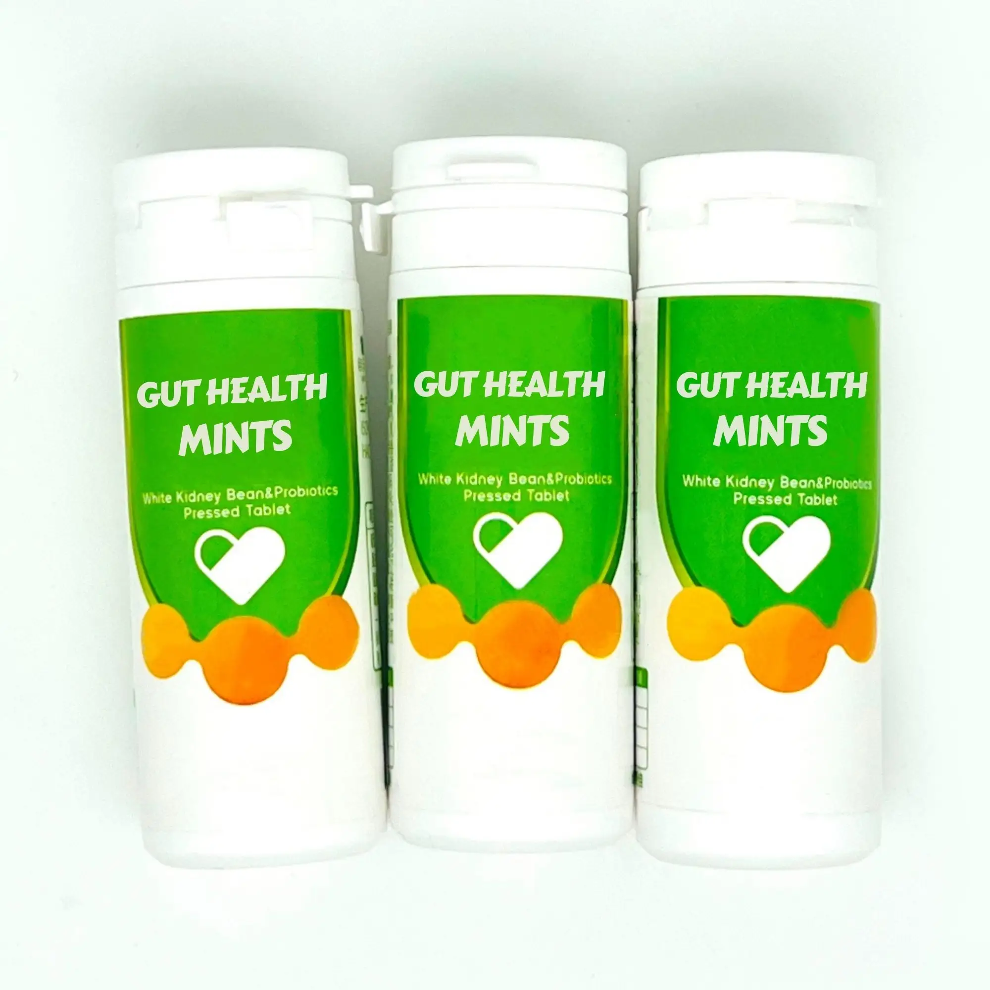 Vegan Formula Gut Health Mints Variedad Forma y tamaño OEM Mentas personalizadas