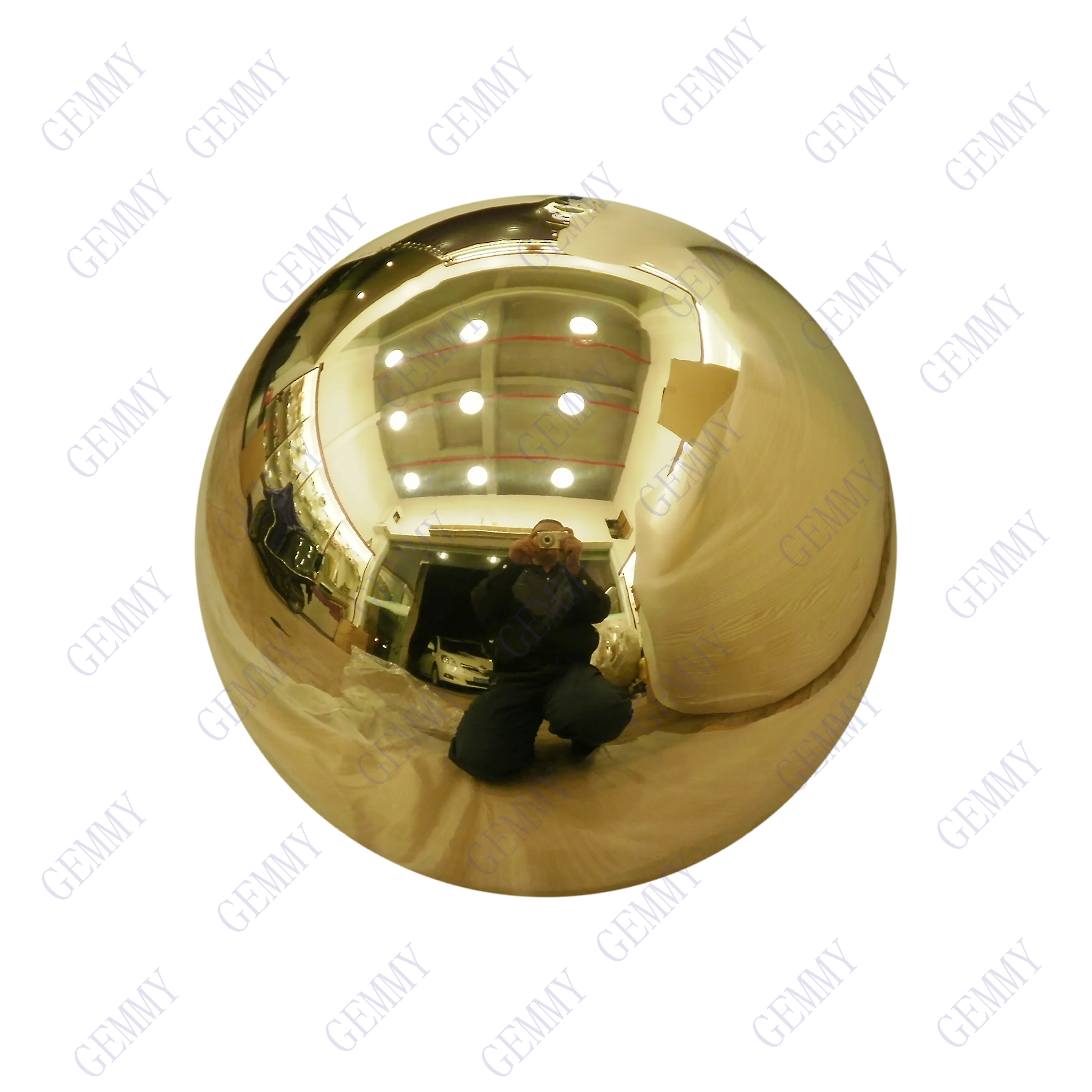 Bola hueca de cobre, espejo y Superficie cepillada de 80mm-3000mm de diámetro, esfera de cobre decorativa grande