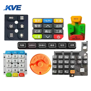 Teclado de silicona conductora personalizado con botones de teclado de control remoto de goma de silicona conductora táctil - Product Image 1