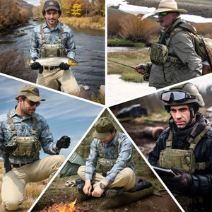 Tas Rig dada Recon MOLLE membongkar tas taktis harnes taktis kantung Rig dada Molle - Product Image 5