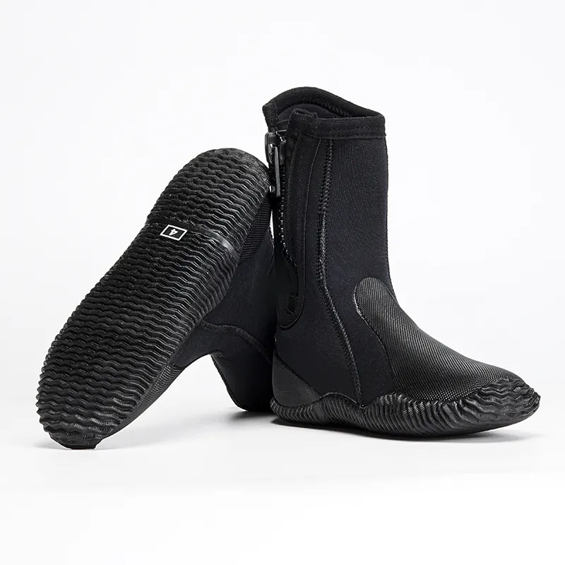 Botas de neoprene para mergulho, calçados de segurança à prova d' água, com 5mm, para praia, mergulho subaquático