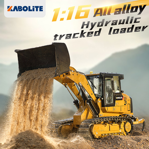 HUINA KABOLITE K963-100 1/16 hidrolik RC yükleyici Metal radyo kontrol parça buldozer paletli yükleyici inşaat modeli - Product Image 2