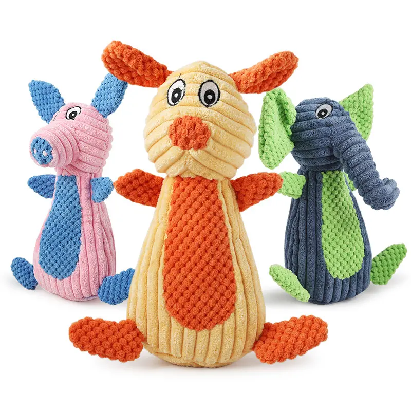 도매 제조 업체 단단한 봉제 삐걱 거리는 씹어 애완 동물 개 장난감 많은 다른 디자인 개 장난감