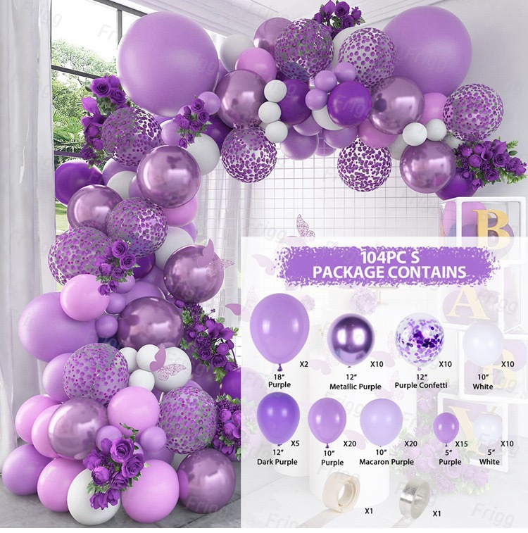 104 pièces violet