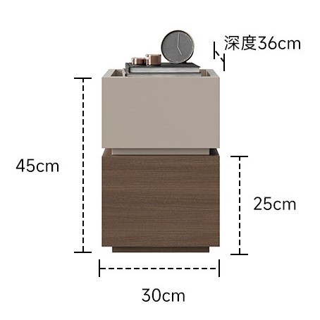 Building blocks-extra narrow style-khaki walnut grain-303645