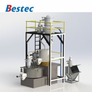 Yüksek hızlı dağıtıcı mikser sıcak ve soğutma bileşik karıştırma küçük kuru toz otomatik endüstriyel mikser - Product Image 6