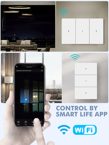 CNSKOU新しいデザインUS/AU 1/2/3ギャングリモコンAlexa Tuya Wifiプッシュボタンワイヤレススマートホームライト電気スイッチ - Product Image 6