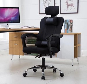 Executive Swivel Height Adjustable Fabric High Back <strong>Revolving</strong> Ergonomics Full Mesh Office Chair With Footrest for Manager - Product Image 5