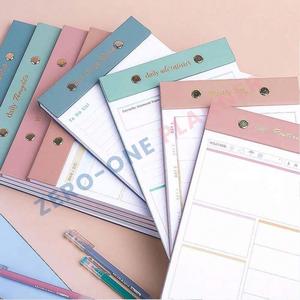 Bloc de notas de escritorio A4 personalizado, planificador de calendario, organizador de notas, planificador de cuero recargable diario - Product Image 3