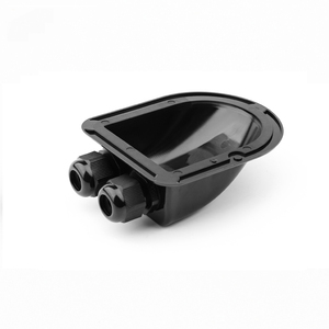 Anti-UV ABS RV Solar Mounts Cable <strong>Entry</strong> Box Solar Panel Cable Gland Dual Cable <strong>Entry</strong> - Product Image 3