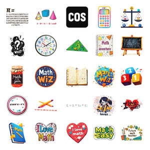 50Pcs Creative Mathematics <strong>Reward</strong> Stickers for Book Bottle Student School Decor <strong>Gift</strong> Sticker - Product Image 4