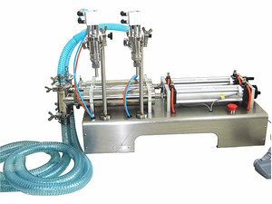 Sammipackダブルヘッド空気圧ピストン液体フィラーアルコール手消毒剤ゲルディスペンサー液体石鹸ボトル充填機