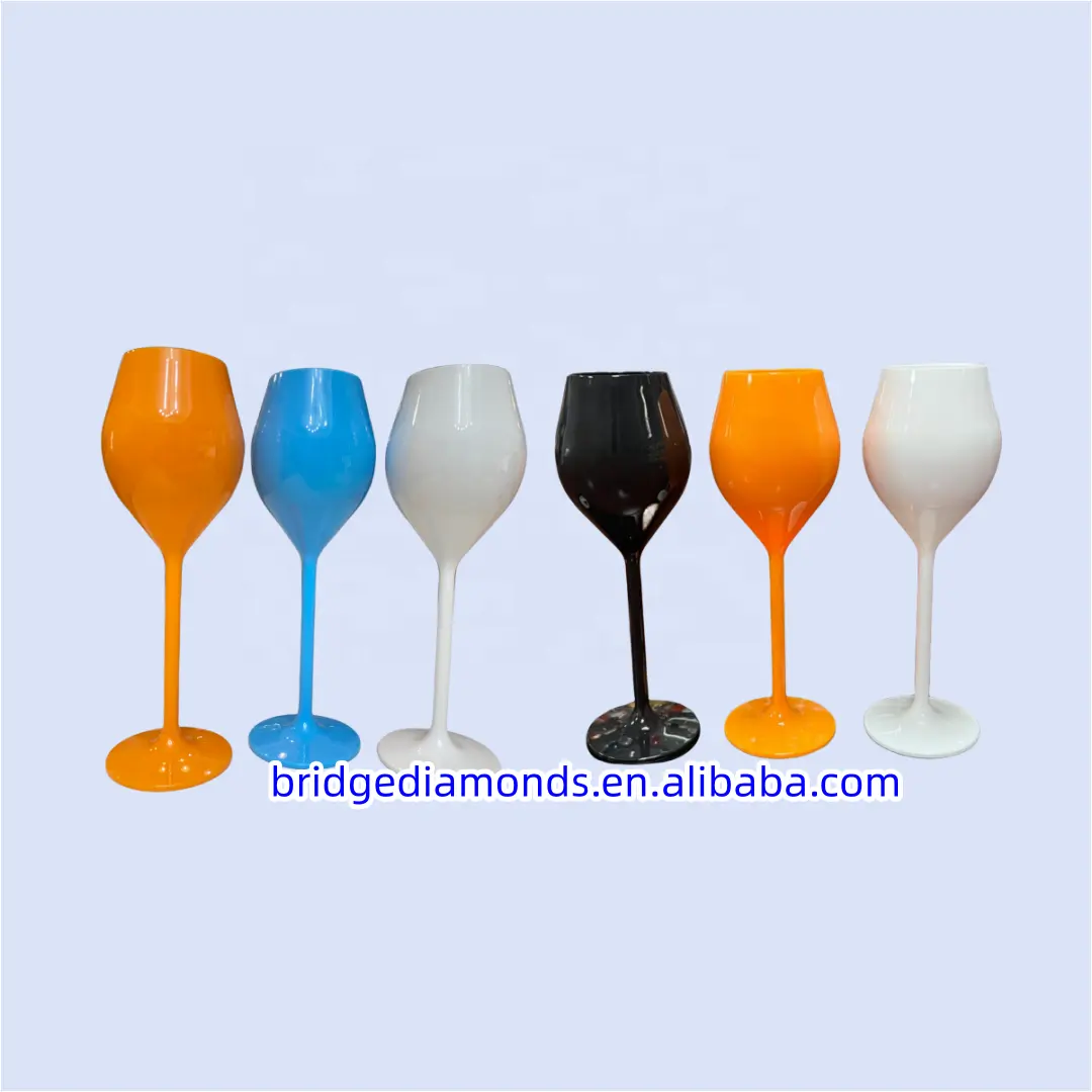 Großhandel individuell kreativ wiederverwendbar 130 ml Champagnerflöten Kelch Kunststoff Weinglas-Gläser für Party Catering Hochzeiten Hotel
