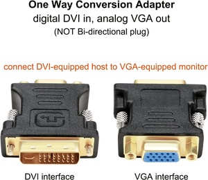 <strong>DVI</strong>-I Converter 24+5 Port <strong>DVI</strong> Male VGA Female Adapter Directional Connection for <strong>Computer</strong> <strong>Monitor</strong> Old Video Card Digital Cable - Product Image 5