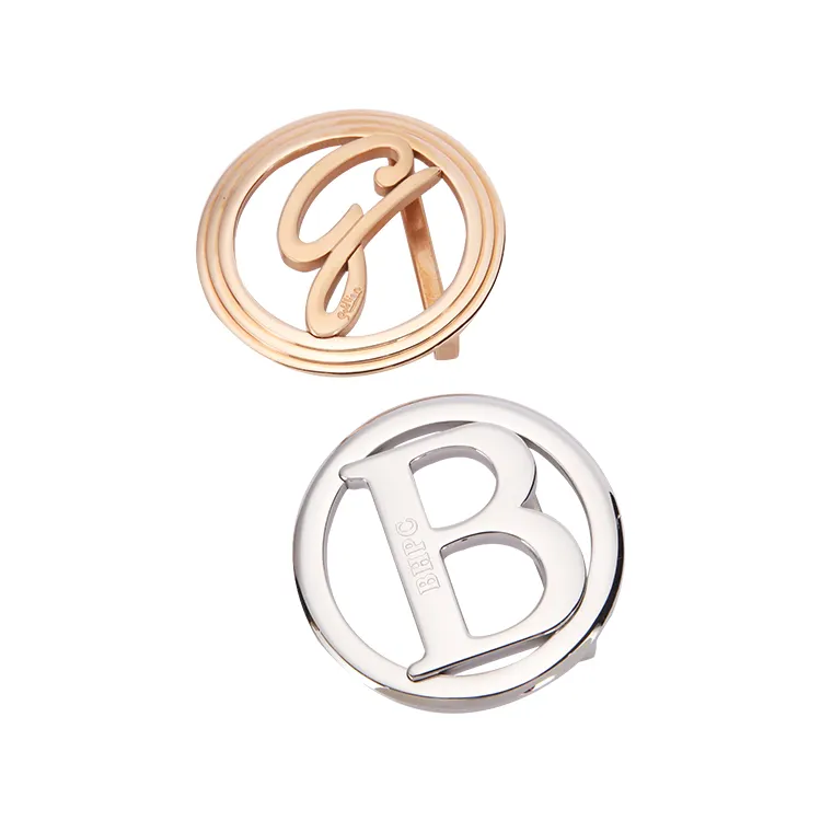 BLU FLUT custom logo luxe riem gesp roestvrij gesp zilver goud stalen metalen gesp