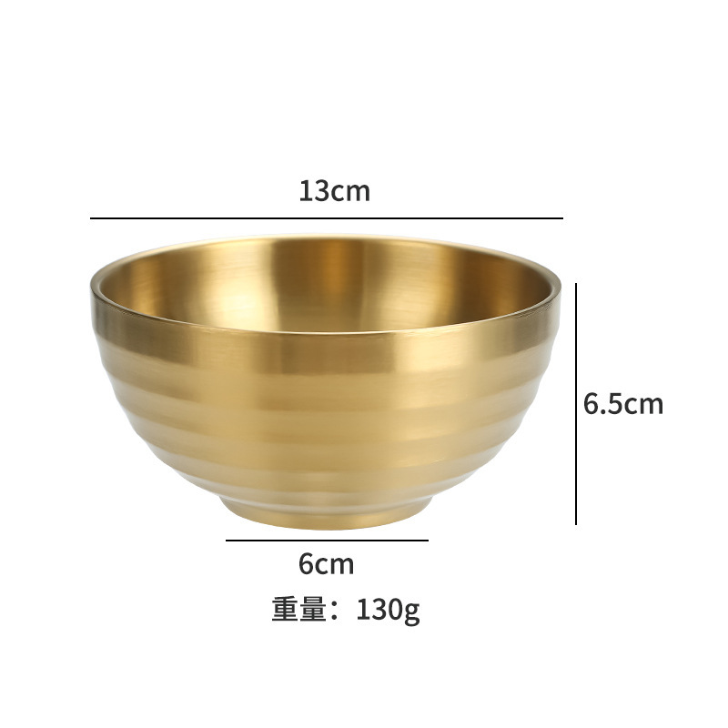 13cm spiral bowl (gold)