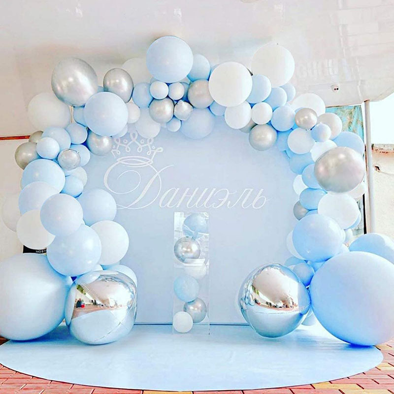 Elegante Set argento blu