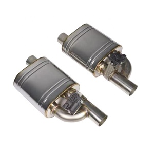 SS 304 Universal <strong>Tip</strong> 2.5&quot; Adjust Sound Value Muffler With Exhaust <strong>Valve</strong> Open and Close - Product Image 3