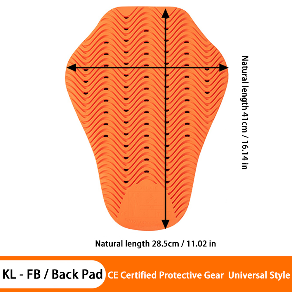 Orange back pad