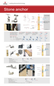 Sistema di fissaggio del rivestimento in pietra in acciaio inossidabile staffa di supporto in metallo ad angolo di marmo - Product Image 6