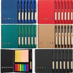 Bloc de notas Kraft con logotipo personalizado, notas adhesivas, cuaderno de papel ecológico, Mini libretas con forro pequeño, cuaderno impreso con bolígrafo - Product Image 2