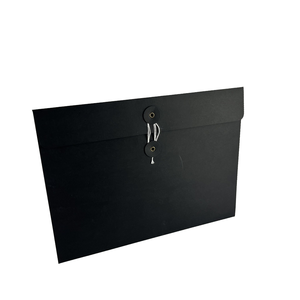 Benutzer definierte Vintage Black Kraft Paper String Business Niedliche Umschläge Knopf und String Tie Verschluss Verschluss für Geschenk Tipp Einladungen - Product Image 2