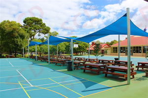 Außen anwendung Terrasse verwenden 100% HDPE Garten Sonnenschutz Segel mit Stangen - Product Image 3