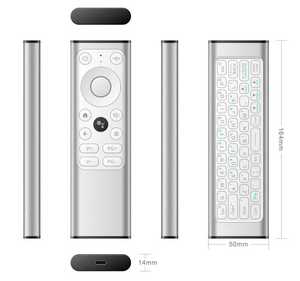 Nuovo in lega di alluminio con servizi di Pick & Pack di magazzino all'estero telecomando con Mouse vocale personalizzato con Mini tastiera - Product Image 1