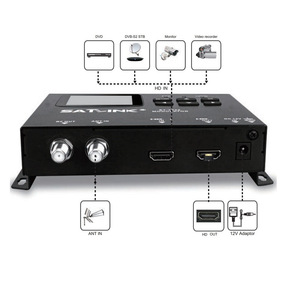 SATLINK ST7632 Modulador de TV digital terrestre global DVB-T/1/2/MODULADOR de 1/2"