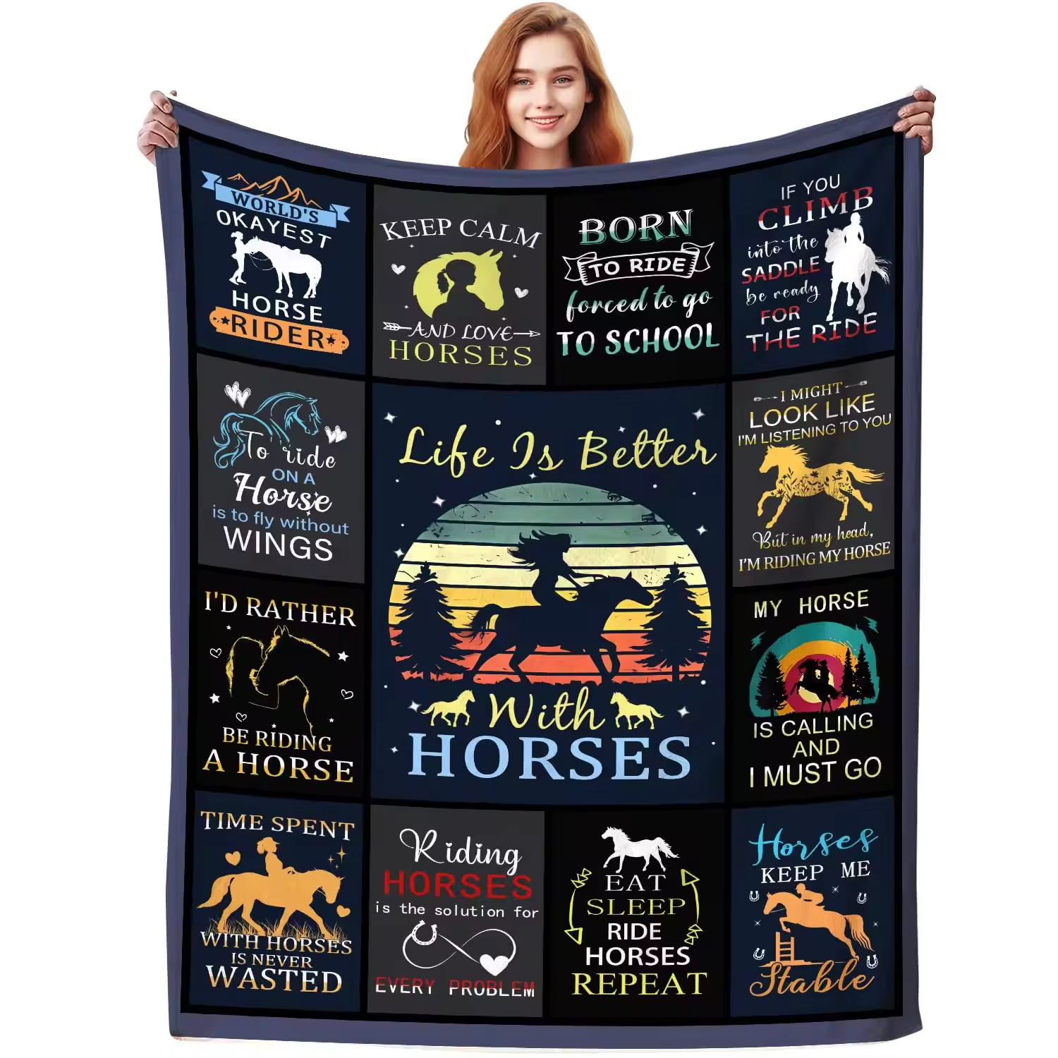 Horses Black