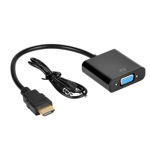 USB 3.0，用于HDMI至VGA适配器，带3.5毫米音频端口铝公，用于台式笔记本电脑显示器投影仪电视PS4 - Product Image 1