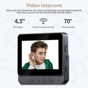 Sistema DE SEGURIDAD Timbre visual inteligente Intercomunicador bidireccional Visión nocturna infrarroja Monitoreo remoto Wifi Video Timbre de puerta - Product Image 6