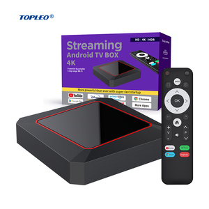 Topleoコントロールテレビボックスアンドロイド10.04kボックステレビアンドロイド無料エアセットトップボックス - Product Image 1