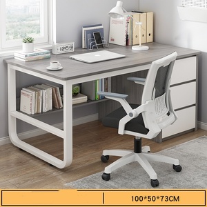 Mesa de ordenador con cajones, escritorio de Juegos de oficina simple moderno escritorio blanco para dormitorio Escritorio de oficina en casa para espacio pequeño - Product Image 5