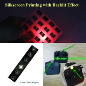 Teclado de goma de silicona con retroiluminación personalizado Teclado de instrumento electrónico para sintetizadores de música - Product Image 6