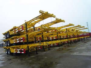 20英尺三轴和40英尺可延伸联运卡箱拖车 - Product Image 3