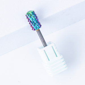 Nhà Máy Giá 5 Trong 1 <span class=keywords><strong>Nail</strong></span> Tập Tin Bits Công Cụ 3/32 "Tím Vàng Tungsten Bits Móng Tay Tập Tin Điện Siêu Dài Côn Móng Tay Khoan Bits - Product Image 4