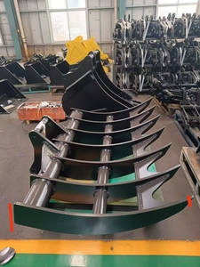 Hydraulische Hark Met Duim Voor Hitachi-Graafmachine Ex220, 2000 Mm Breed 1200 Mm Hoog Plus Oren - Product Image 3