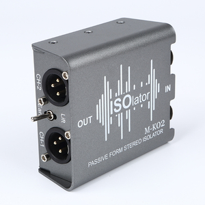 工厂价格双向XLR音频隔离器双XLR + 6.35输入和双XRL输出平衡不平衡信号输入/输出