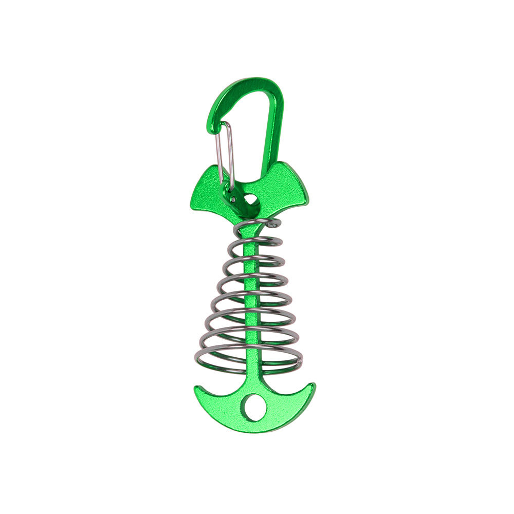 Spring Fish Bone Clips - Green