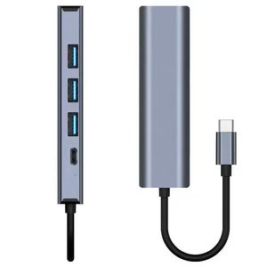 Gigabit 1000Mbps RJ45 HUB USB3.0 di rete con PD100W ricarica rapida porta 5-in-1 USB C per Laptop - Product Image 6