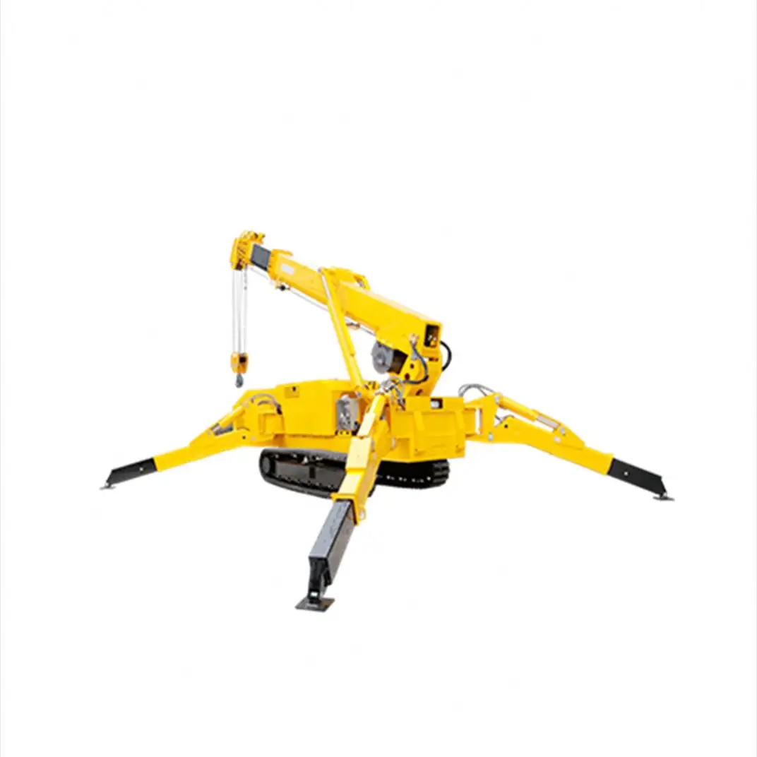 China Nucrane Supplier 8ton Mini Crawler Spider Crane for Glass Lift