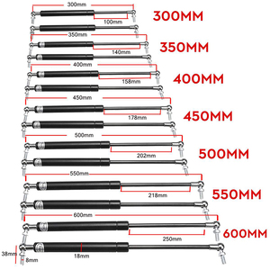 定制气弹簧120n 150n 200n汽车用带连接器的易提升气柱气弹簧