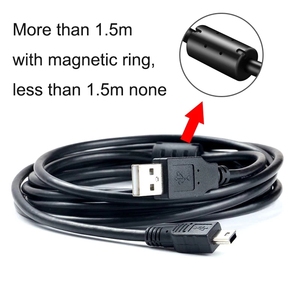 Мини USB 2,0 кабель 5 контактов мини USB к USB быстрое зарядное устройство кабели для MP3 MP4 плеера Автомобильный DVR GPS цифровой камеры HDD Smart TV - Product Image 4